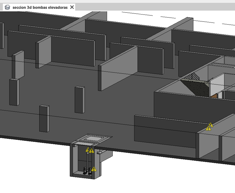 Seccion camara elevadora | Curso Revit MEP